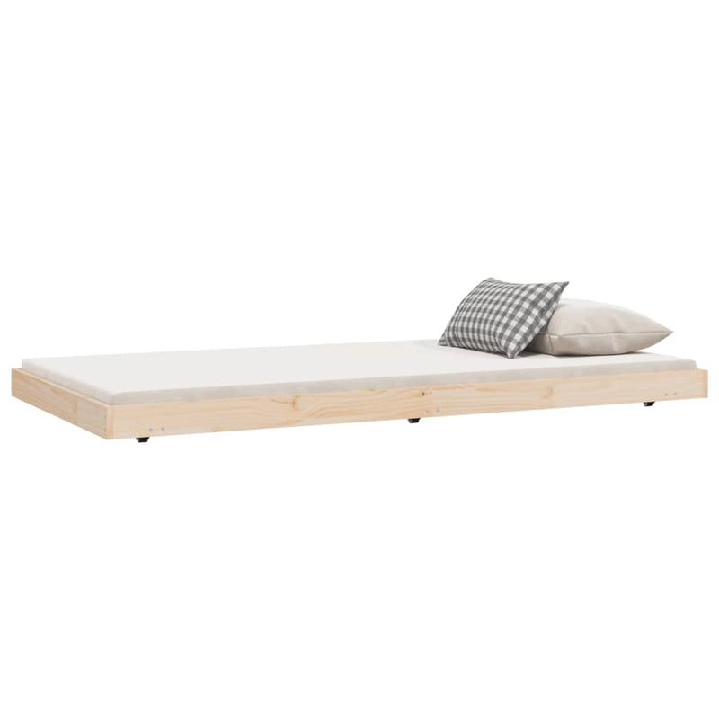 vidaXL tömör fenyőfa ágy matrac nélkül 90 x 200 cm