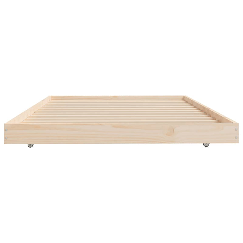vidaXL tömör fenyőfa ágy matrac nélkül 90 x 200 cm