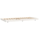 vidaXL fehér tömör fenyőfa ágy matrac nélkül 90 x 200 cm