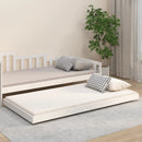 vidaXL fehér tömör fenyőfa ágy matrac nélkül 90 x 200 cm