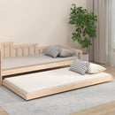 vidaXL tömör fenyő ágykeret matrac nélkül 80 x 200 cm