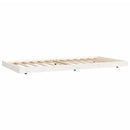 vidaXL fehér tömör fenyő ágykeret matrac nélkül 80 x 200 cm