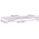 vidaXL fehér tömör fenyő ágykeret matrac nélkül 80 x 200 cm