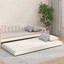 vidaXL fehér tömör fenyő ágykeret matrac nélkül 80 x 200 cm
