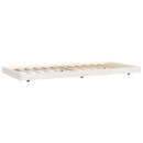 vidaXL fehér tömör fenyőfa ágy matrac nélkül 75 x 190 cm