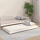 vidaXL fehér tömör fenyőfa ágy matrac nélkül 75 x 190 cm