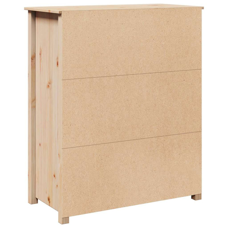 vidaXL tömör fenyőfa tálalószekrény 83x41,5x100 cm