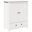vidaXL fehér tömör fenyőfa tálalószekrény 83 x 41,5 x 100 cm