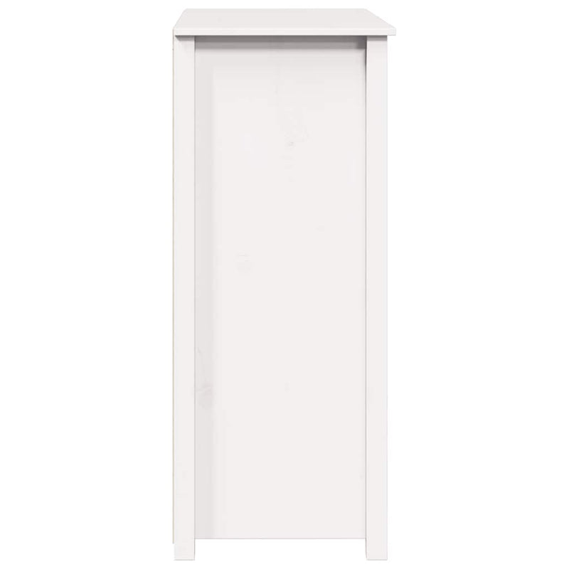 vidaXL fehér tömör fenyőfa tálalószekrény 83 x 41,5 x 100 cm