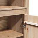 vidaXL tömör fenyőfa magasszekrény 80 x 35 x 154 cm