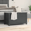 vidaXL szürke tömör fenyőfa tárolóláda 80x40x45,5 cm