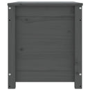 vidaXL szürke tömör fenyőfa tárolóláda 80x40x45,5 cm