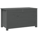 vidaXL szürke tömör fenyőfa tárolóláda 80x40x45,5 cm