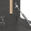 vidaXL szürke tömör fenyőfa tárolóláda 80x40x45,5 cm