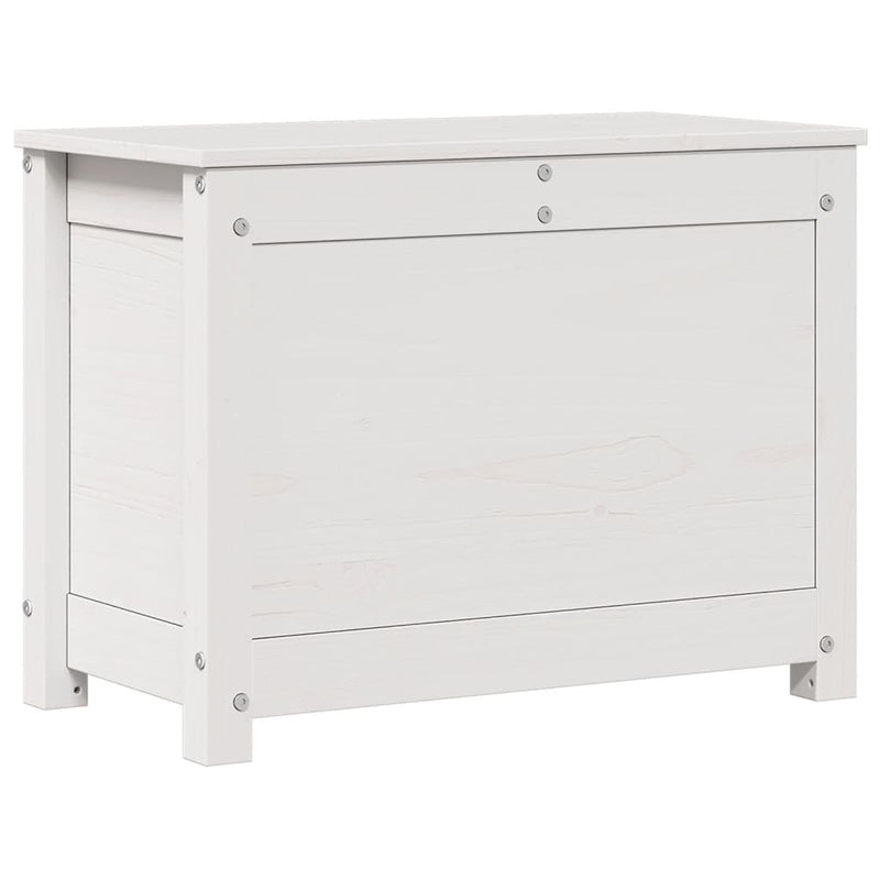 vidaXL fehér tömör fenyőfa tárolóláda 60x32x45,5 cm