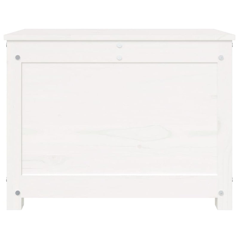 vidaXL fehér tömör fenyőfa tárolóláda 60x32x45,5 cm