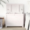 vidaXL fehér tömör fenyőfa tárolóláda 60x32x45,5 cm