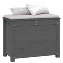 vidaXL szürke tömör fenyőfa tárolóláda 60 x 32 x 45,5 cm