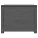 vidaXL szürke tömör fenyőfa tárolóláda 60 x 32 x 45,5 cm