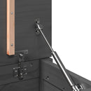 vidaXL szürke tömör fenyőfa tárolóláda 60 x 32 x 45,5 cm