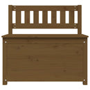 vidaXL mézbarna tömör fenyőfa pad 80 x 41 x 77 cm