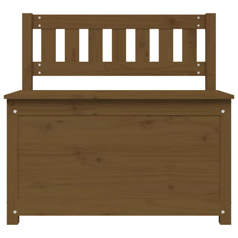 vidaXL mézbarna tömör fenyőfa pad 80 x 41 x 77 cm