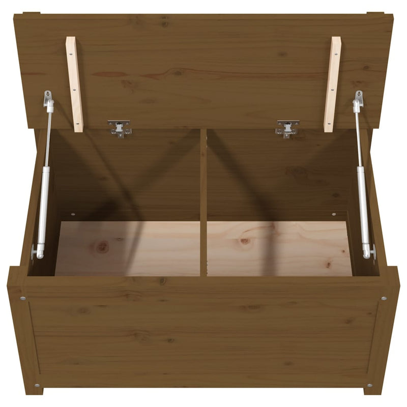 vidaXL mézbarna tömör fenyőfa pad 80 x 41 x 77 cm