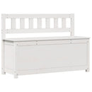 vidaXL fehér tömör fenyőfa pad 110 x 41 x 76,5 cm