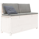 vidaXL fehér tömör fenyőfa pad 110 x 41 x 76,5 cm