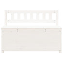 vidaXL fehér tömör fenyőfa pad 110 x 41 x 76,5 cm