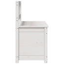 vidaXL fehér tömör fenyőfa pad 110 x 41 x 76,5 cm