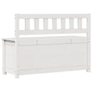 vidaXL fehér tömör fenyőfa pad 110 x 41 x 76,5 cm