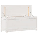 vidaXL fehér tömör fenyőfa pad 110 x 41 x 76,5 cm