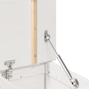 vidaXL fehér tömör fenyőfa pad 110 x 41 x 76,5 cm