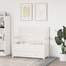 vidaXL fehér tömör fenyőfa pad 112,5 x 51,5 x 96,5 cm