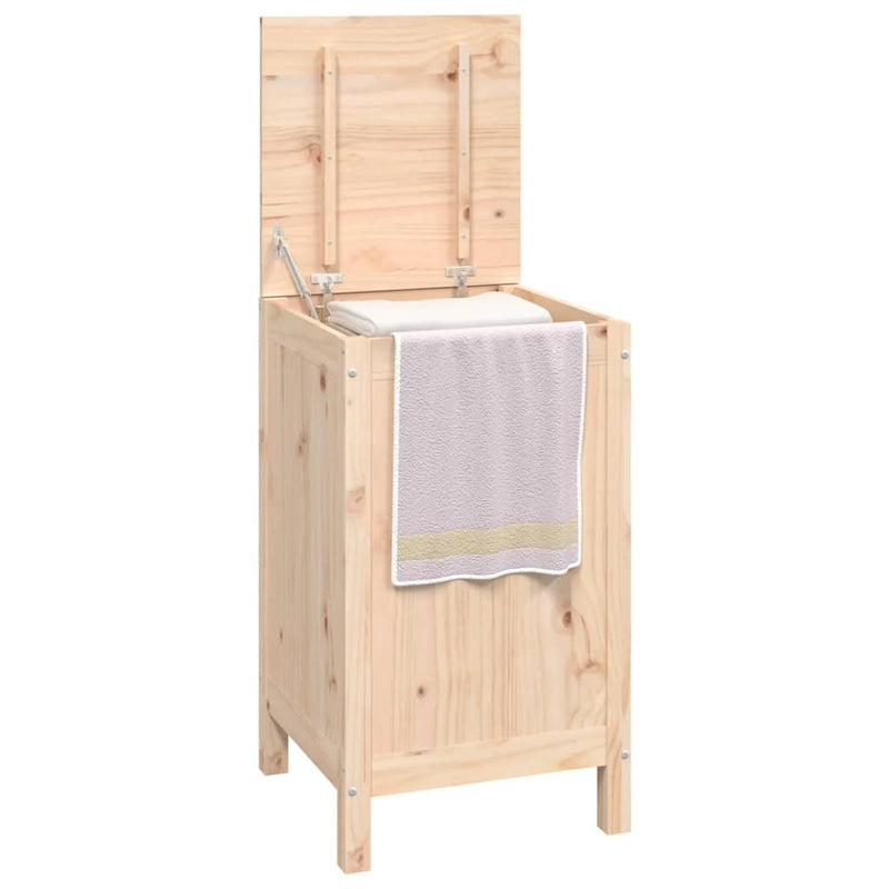 vidaXL tömör fenyőfa szennyestartó láda 44 x 44 x 76 cm