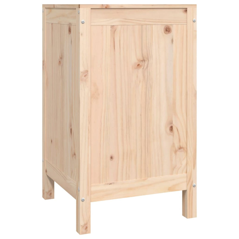 vidaXL tömör fenyőfa szennyestartó láda 44 x 44 x 76 cm