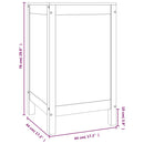 vidaXL tömör fenyőfa szennyestartó láda 44 x 44 x 76 cm