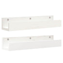 vidaXL 2 db fehér tömör fenyőfa fali polc 50 x 12 x 9 cm