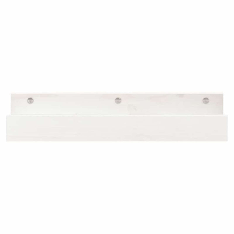 vidaXL 2 db fehér tömör fenyőfa fali polc 50 x 12 x 9 cm