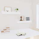 vidaXL 2 db fehér tömör fenyőfa fali polc 50 x 12 x 9 cm