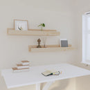 vidaXL 2 db tömör fenyőfa fali polc 80 x 12 x 9 cm