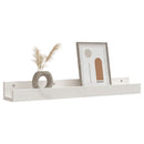 vidaXL 2 db fehér tömör fenyőfa fali polc 80 x 12 x 9 cm