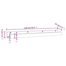 vidaXL 2 db fehér tömör fenyőfa fali polc 110 x 12 x 9 cm