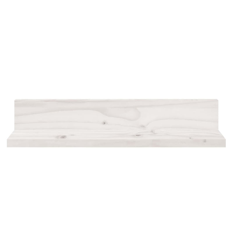 vidaXL 2 db fehér tömör fenyőfa falipolc 50 x 11 x 9 cm