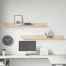 vidaXL 2 db tömör fenyőfa falipolc 110 x 11 x 9 cm