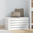 vidaXL fehér tömör fenyőfa tárolóláda 59,5 x 36,5 x 33 cm