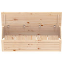 vidaXL tömör fenyőfa tárolóláda 109 x 36,5 x 33 cm