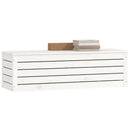 vidaXL fehér tömör fenyőfa tárolóláda 109 x 36,5 x 33 cm