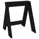 vidaXL 2 db fekete tömör fenyőfa ülőke 40 x 40 x 45 cm